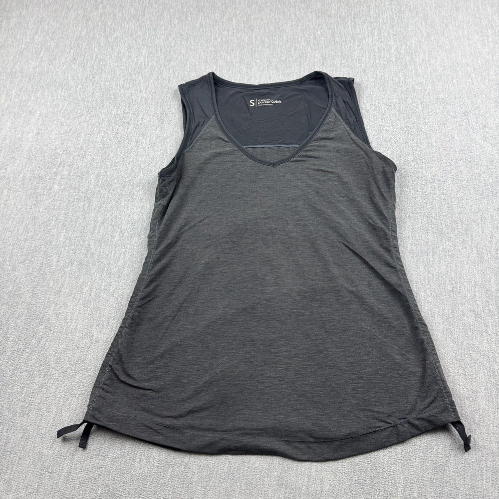 PureProject Brooks Tank Top Womens Small Gray Running Sleeveless Athletic